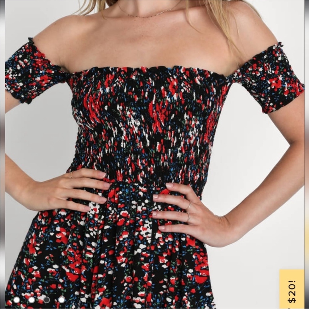 Floral Off-Shoulder Dress